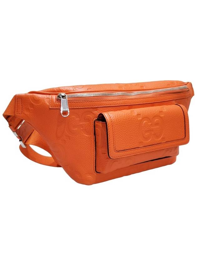 Women s 645093 Orange leather jumbo GG belt bag - GUCCI - BALAAN 2