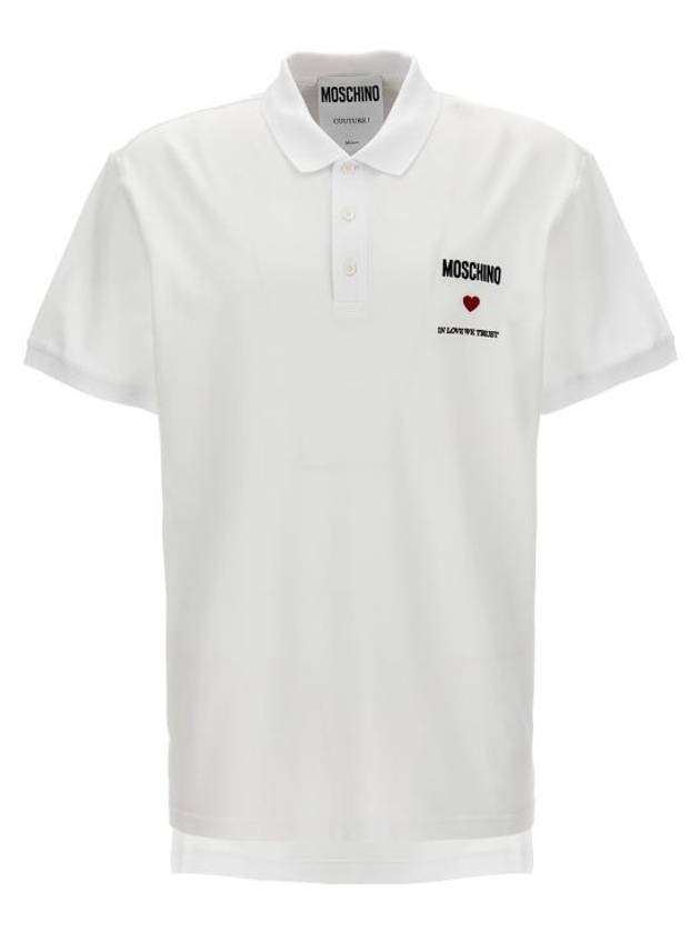 Polo T-Shirt J160202421001 White - MOSCHINO - BALAAN 1