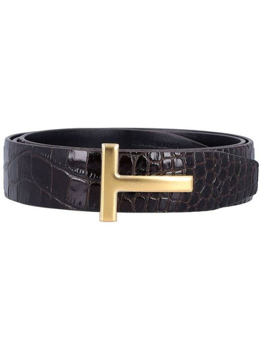 T BELT REVERSIBILE CROCCO PRINT - TOM FORD - BALAAN 1