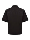 Cotton Popeline Short Sleeve Shirt Black - CP COMPANY - BALAAN 3