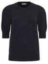 Short Sleeve Knit Top Anthracite Melange - LEMAIRE - BALAAN 2