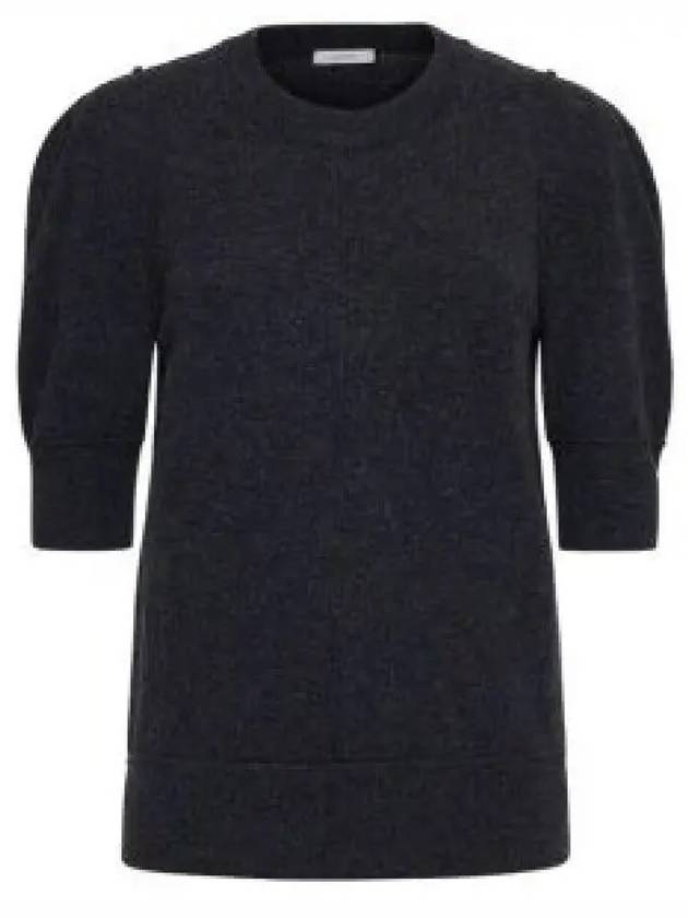 Short Sleeve Knit Top Anthracite Melange - LEMAIRE - BALAAN 2