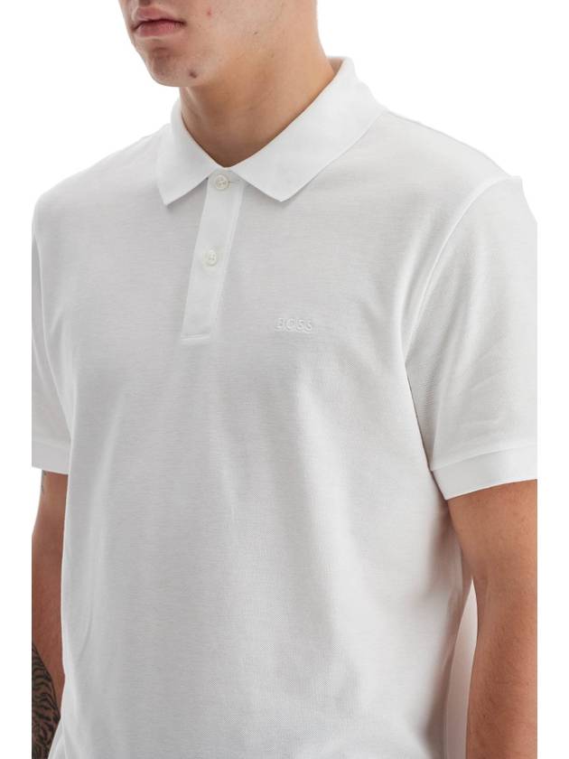 Men's Pallas PK Shirt White - HUGO BOSS - BALAAN 5