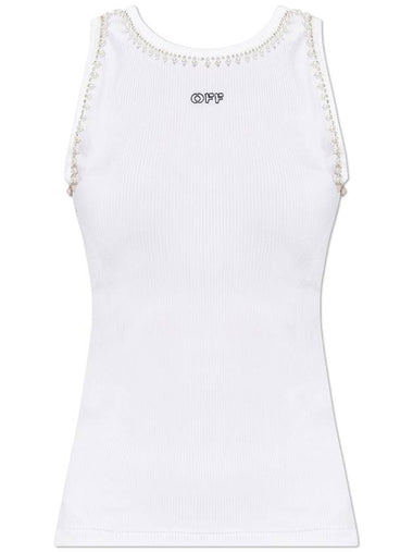 Off-White Logo Top, Women's, White - OFF WHITE - BALAAN 1