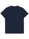 Crew Neck Logo Cotton Short Sleeve T-Shirt Navy - TOMMY HILFIGER - BALAAN 3