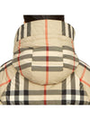 Women's Detachable Check Hooded Padding Archive Beige - BURBERRY - BALAAN 11