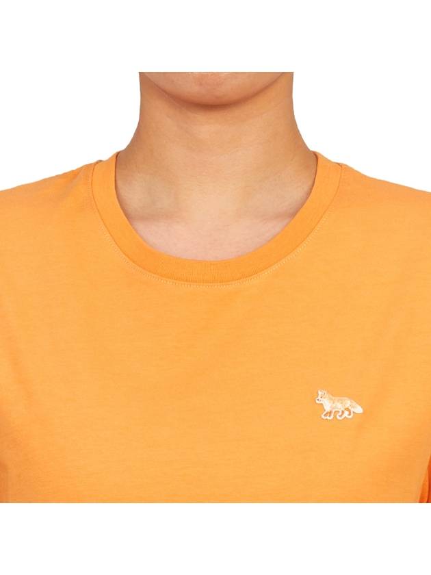 Baby Fox Patch Regular Short Sleeve T-Shirt Orange - MAISON KITSUNE - BALAAN 6