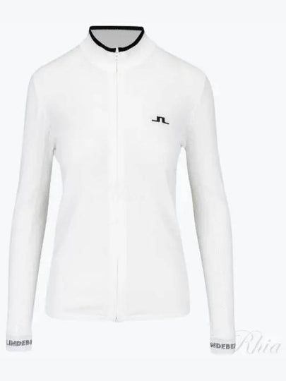 Almaida Full Zip Knit Top White - J.LINDEBERG - BALAAN 2