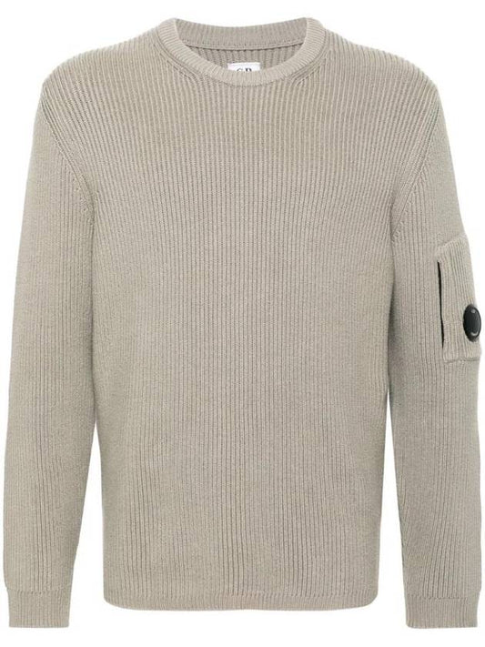 Ribbed knit crew neck sweater 17CMKN044A006608A - CP COMPANY - BALAAN 1