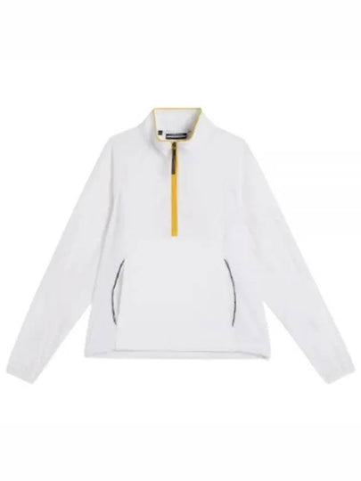 Cash Half Zip Track Long Sleeve T-Shirt White - J.LINDEBERG - BALAAN 2