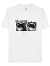 Print Cotton Short Sleeve T-Shirt White - CP COMPANY - BALAAN 2