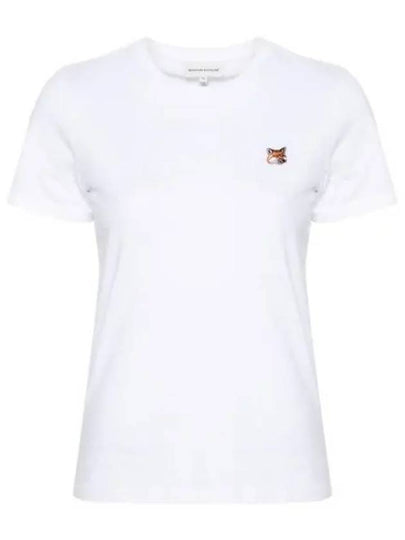 Fox Head Patch Regular Short Sleeve T-Shirt White - MAISON KITSUNE - BALAAN 2