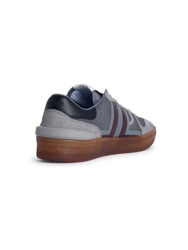 Lanvin 'Clay' Grey Leather Blend Sneakers - LANVIN - BALAAN 3