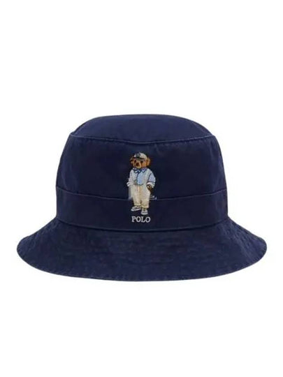 Polo Bear Bucket Hat Blue - POLO RALPH LAUREN - BALAAN 2