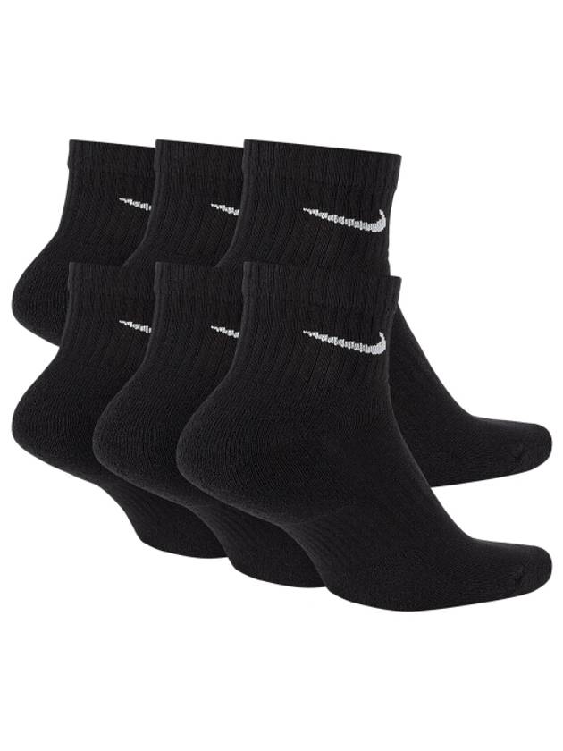 Everyday Cushioned Training Ankle Socks 6 Pairs Black - NIKE - BALAAN 3