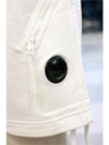 Lens Waffen Zipper Banding Shorts White - CP COMPANY - BALAAN 4