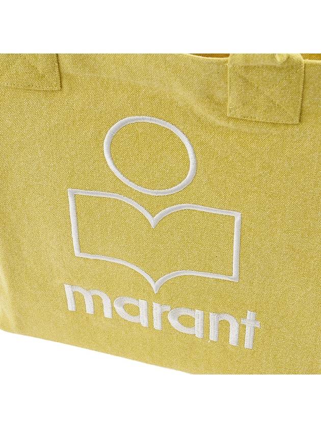 Yenky Embroidered Logo Shopper Tote Bag Yellow - ISABEL MARANT - BALAAN 7