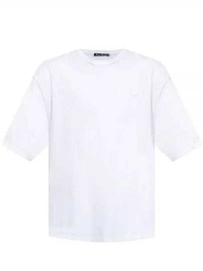 Logo Patch Cotton Short Sleeve T-Shirt White - ACNE STUDIOS - BALAAN 2