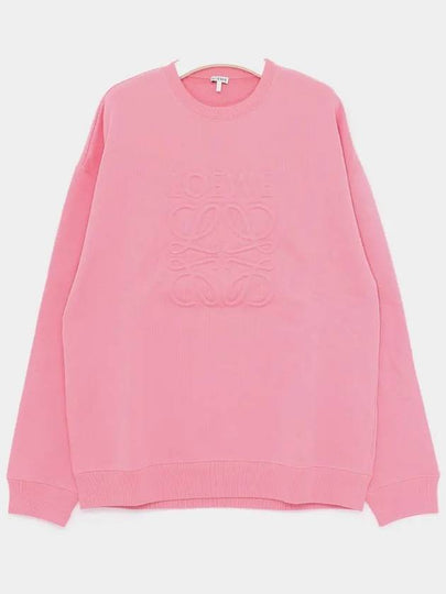 Debossed Anagram Cotton Sweatshirt Pink - LOEWE - BALAAN 2