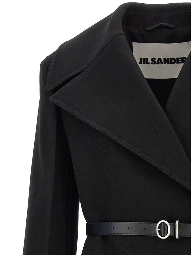 Jil Sander Double-Breasted Coat - JIL SANDER - BALAAN 3