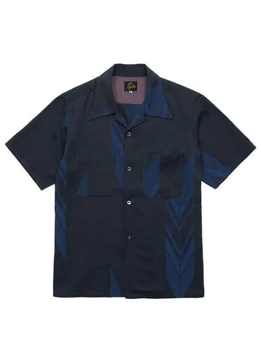 Needles Unisex Blue OneUp Short Sleeve Shirt MR102 Blue Arrow - NEEDLES - BALAAN 1