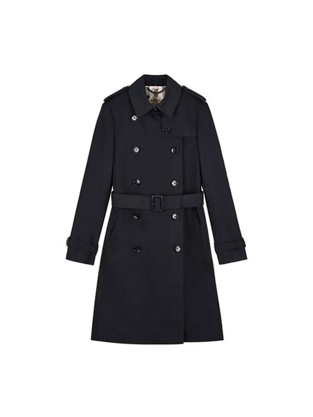 Harbourne 2 Check Long Trench Coat Black - BURBERRY - BALAAN 1