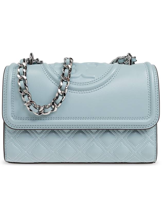 Tory Burch Shoulder Bag Fleming Small, Women's, Light Blue - TORY BURCH - BALAAN 1