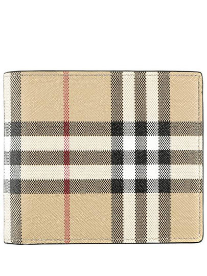 Vintage Check Half Wallet Beige - BURBERRY - BALAAN 2