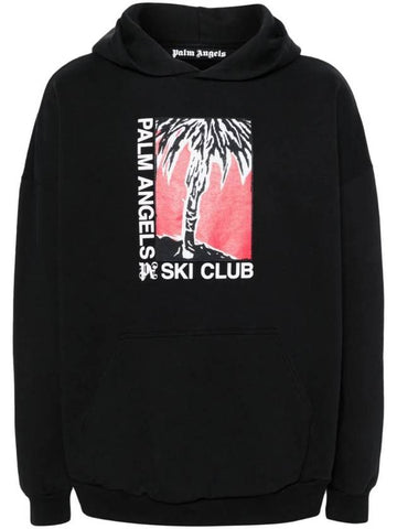 Palm Ski Club Cotton Hoodie PMBB126R24FLE0051001 - PALM ANGELS - BALAAN 1