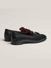 Paris Loafers Goatskin Palladium Noir - HERMES - BALAAN 5