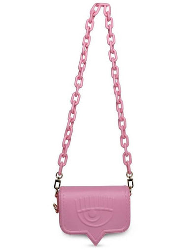 Chiara Ferragni Pink Faux Leather Eyelike Shoulder Bag - CHIARA FERRAGNI - BALAAN 1