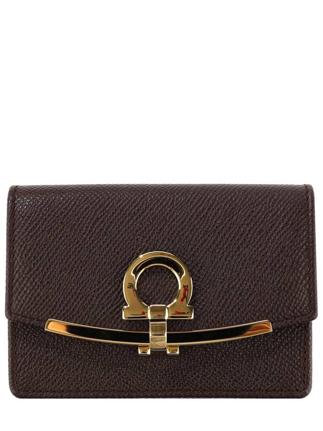 Women s Card Wallet 22 D198 GANACHE BROWN 0758593 - SALVATORE FERRAGAMO - BALAAN 1