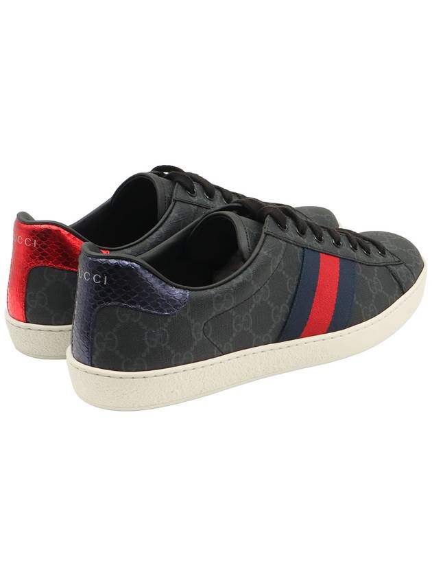 Black Soft GG Supreme Canvas WEB Ace Men s Sneakers 10 429445 - GUCCI - BALAAN 4