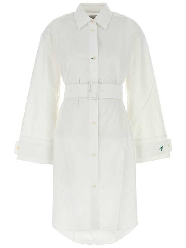 Double Wrap Trench Midi Dress White - JW ANDERSON - BALAAN 2