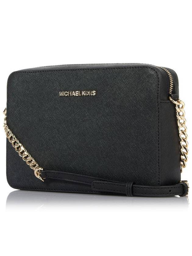 Jet Set Large Saffiano Cross Bag Black - MICHAEL KORS - BALAAN 3