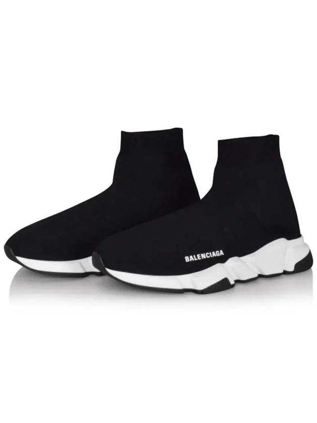 Speed Trainer  High Top Sneakers Black White - BALENCIAGA - BALAAN 3