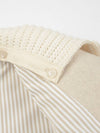 Knit Collar Hand Single Coat Ivory - REAL ME ANOTHER ME - BALAAN 6