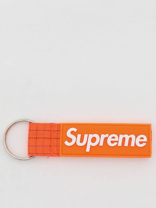 Strap logo ripstop keychain men s common keyring RN101837 ORANGE - SUPREME - BALAAN 2