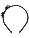 Women's Vara Bow Headband Black - SALVATORE FERRAGAMO - BALAAN 3