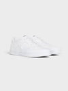 Men's Lace Up Calfskin Low-Top Sneakers Optic White - CELINE - BALAAN 2