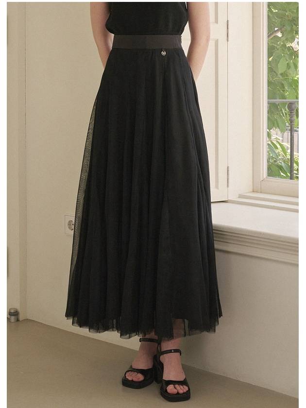 Chamomile Banding Sha Long Pleats Skirt - MICANE - BALAAN 3