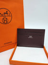 Citizen Twill Card Wallet Rouge Cellier - HERMES - BALAAN 2