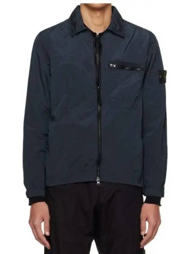 Nylon Metal Econyl Regenerated Zip-Up Jacket Blue - STONE ISLAND - BALAAN 2