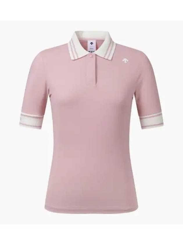 GOLF Women s Short Sleeve Collar T Shirt DP32WFTS71 - DESCENTE - BALAAN 1