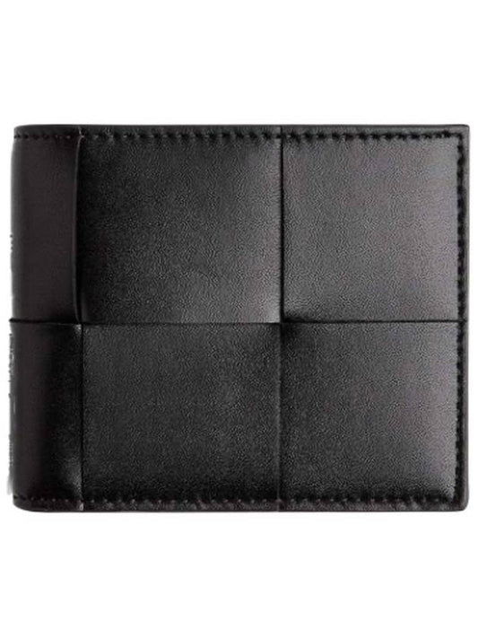 Intrecciato Half Wallet Black - BOTTEGA VENETA - BALAAN 1