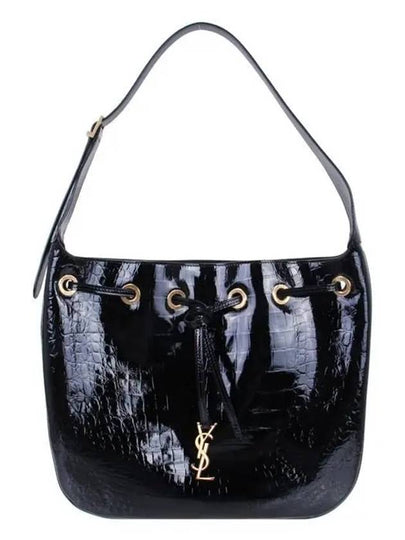 Paris VII Medium Embossed Shoulder Bag Black - SAINT LAURENT - BALAAN 2