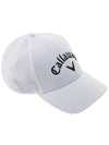 Side Crest Structured Ball Cap White - CALLAWAY GOLF - BALAAN 5