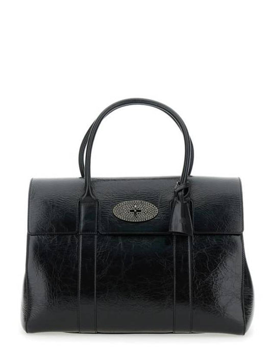 Bayswater Leather Shoulder Bag Black - MULBERRY - BALAAN 1