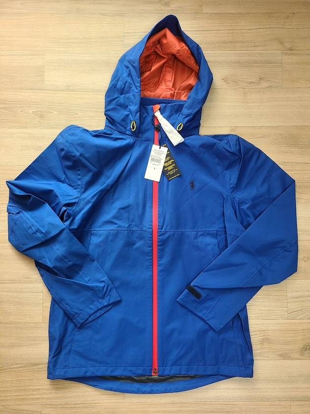 Blue Twill Hooded Windbreaker Windbreaker - POLO RALPH LAUREN - BALAAN 3