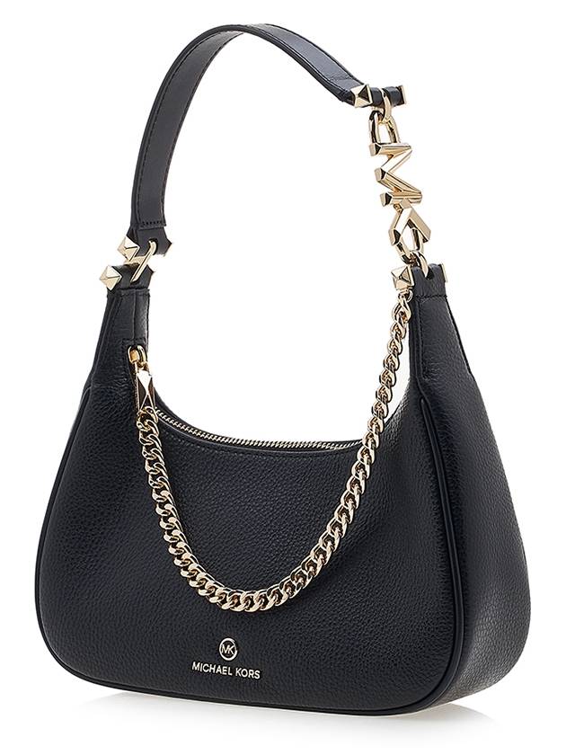 Piper Small Pebbled Leather Shoulder Bag Black - MICHAEL KORS - BALAAN 3